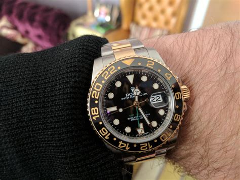 rolex gmt master 2 indossato|rolex gmt master two tone.